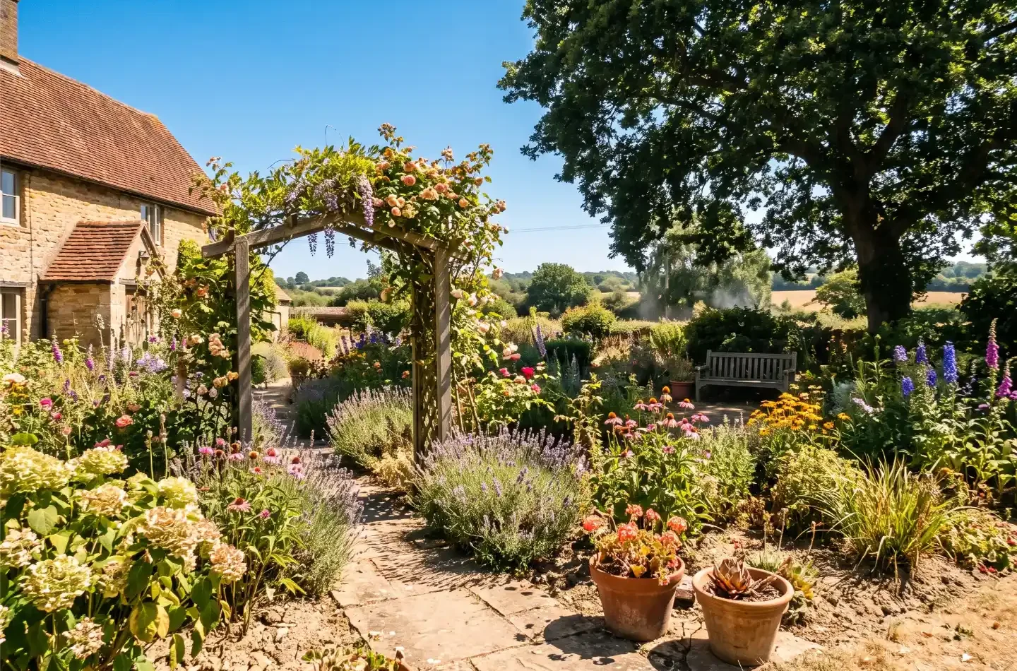 Sunny garden